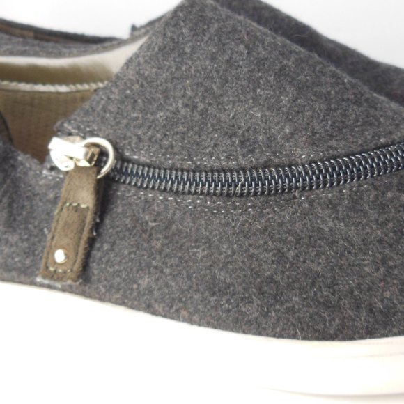 Dr. Scholl’s Repeat Zip Cool Fit Memory Foam Slide 7.5 women's Grey fabric upper - Picture 4 of 10